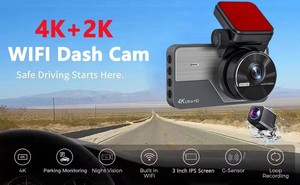 กล้องติดรถยนต์ 2026 A3 Dash <span class=keywords><strong>Cam</strong></span> มุมมอง 360 องศา พร้อมระบบมองเห็นในเวลากลางคืน กล้อง 2 ตัว บันทึกภาพหลายเลนส์ มองเห็นขณะถอยหลัง ระบบ WiFi ฟังก์ชั่น Spot และ ADAS - Product Image 6