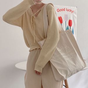 Noirnine <span class=keywords><strong>Bebe</strong></span> sac fourre-tout en toile brodée de grande capacité Yue/sac d'étudiant de Style coréen pour femmes avec fermeture à glissière - Product Image 4