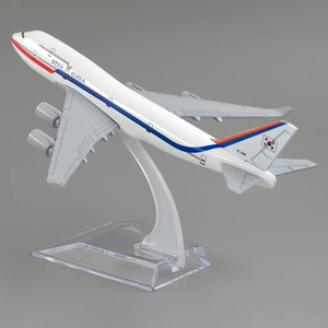 16cm 보잉 747-400 한국 대통령기 데코레이션 다이캐스트 항공기 모형 (전시용) - Product Image 4