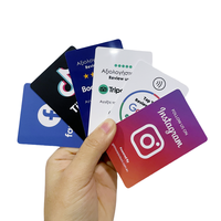 Tarjeta de revisión personalizada PVC NFC 213 Facebook/Tik Tok/Instagram Social Media App Tap Business NFC Card