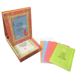 Soporte de tarjetas de impresión personalizado para niños, soporte de tarjetas de advertencia positiva con citas de inspiración, nuevo diseño