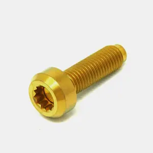 Grade 5 Ti6Al4V 12 Pt Points M7x24.5mm 8X32 Titane Jante fendue en deux parties/roue modulaire RS <span class=keywords><strong>RX</strong></span> Boulons d'assemblage de jante fendue - Product Image 6