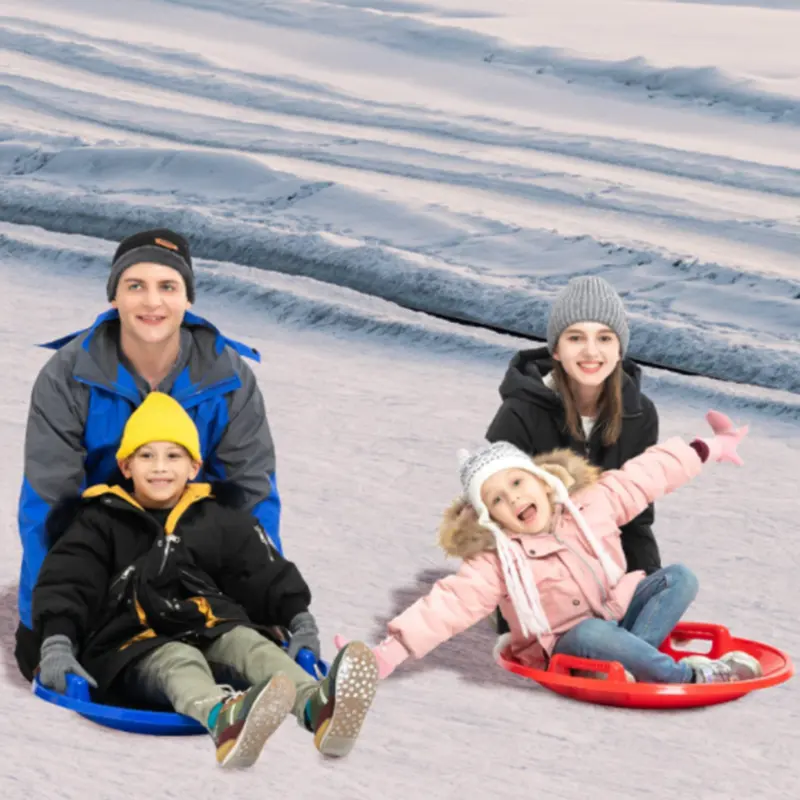 어린이 및 성인 라운드 모래 슬라이더 디스크 장난감 스노우 썰매 스키 패드 보드 잔디 스키 스노우 보드 스키 썰매