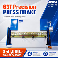 Presse plieuse hydraulique NC ou CNC 63T 2500 mm avec contrôleur Estun E21 E300 E310P pour la fabrication d'armoires métalliques