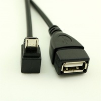 Cable Adaptador OTG Micro USB Macho a USB 2.0 Hembra con Conductor de Cobre Puro, Revestimiento de PVC y Blindaje Trenzado para Cámara y Computadora