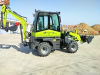 Tracteur agricole 4x4 à moteur diesel pas cher avec chargeur frontal, boîte de vitesses d'excavatrice et garantie d'un an, équipement de terrassement