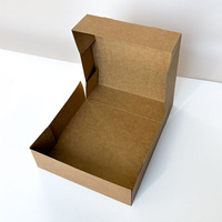 Boîtes en papier kraft avec fenêtre, personnalisées avec logo imprimé, jetables, mini beignets mochi, pâtisserie, dessert, emballage, ouverture automatique