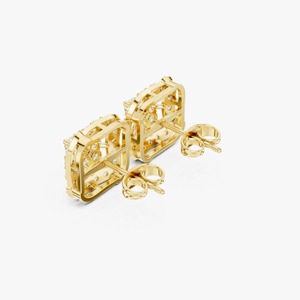 Pendientes de Diamantes de Diseño de Primera Calidad con Halo para Mujer, Estilo Moderno y Elegante para Joyería de Moda Diaria en Venta - Product Image 3