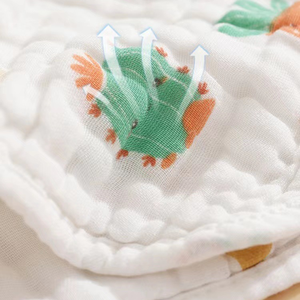 ผ้ากันเปื้อนผ้าฝ้าย100% นุ่มพิเศษสำหรับเด็กทารก8ชั้นซักได้เป็นมิตรกับสิ่งแวดล้อมทารกแรกเกิดกระดุมปิดขายส่งในประเทศจีน - Product Image 4