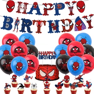 Decorazioni per Feste di Compleanno a Tema Spider-Man, Inclusi Striscioni, Decorazioni per Torte, Palloncini in Lattice, Globos Stampati a Tema Eroe - Product Image 4