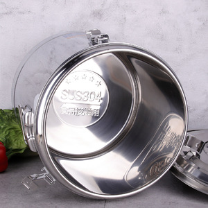 Olla de Acero Inoxidable 304 de Doble Capa Aislada, de Gran Capacidad, para Uso Comercial, para Sopa y Caldos, para Almacenamiento en Frío o Caliente, Marca Yolecen - Product Image 4