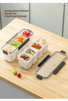 Boîte de rangement pour nouilles, conteneur rectangulaire de qualité alimentaire, pour pâtes et nouilles séchées, hermétique, compatible réfrigérateur, conserve l'humidité, 1-2L