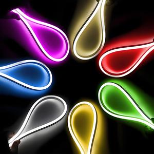 Haute luminosité 50m étanche IP65 violet couleur magique LED bande de lumière au néon corde souple Flexible pour chambre salon fête de jeu - Product Image 6