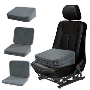 Chaise de bureau pliable, siège de <span class=keywords><strong>voiture</strong></span> ergonomique pour adulte, <span class=keywords><strong>rehausseur</strong></span> de siège de <span class=keywords><strong>voiture</strong></span>, soutien lombaire, réglage de la hauteur, <span class=keywords><strong>coussin</strong></span> de siège de <span class=keywords><strong>voiture</strong></span> pour <span class=keywords><strong>conducteur</strong></span> de petite taille - Product Image 1