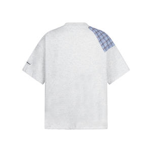 Vestiti estivi da uomo t-Shirt Plaid con papillon scialle davanti vestiti da uomo nuovi stili Design t-Shirt per uomo alla moda - Product Image 2