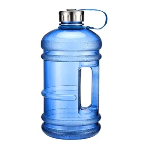 2.2L水瓶健身房壶大容量塑料励志加仑水瓶无双酚a材料运动水瓶