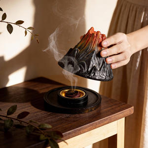 En gros, Brûleur d'encens en résine volcanique pour aromathérapie, style <span class=keywords><strong>tour</strong></span>, pour festivals arabes <span class=keywords><strong>du</strong></span> Moyen-Orient, articles religieux, bois de santal - Product Image 3
