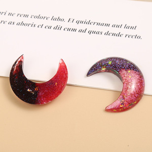 Perline Luna Firefly in Resina, Accessori Fai-da-Te per Collane, Custodie per Telefoni, Portachiavi, Ornamenti per Auto, Materiale Decorativo, Ciondolo a <span class=keywords><strong>Mezzaluna</strong></span> - Product Image 4