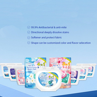 3 in 1 wadah deterjen sekali pakai ramah lingkungan untuk pakaian aroma alami & Pembersih Super