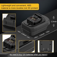 Adaptor untuk Alat Listrik Dewalt 12V Mengubah Baterai Dewalt/Milwaukee 18V M18S agar Dapat Digunakan untuk Alat Listrik Dewalt 12Volt