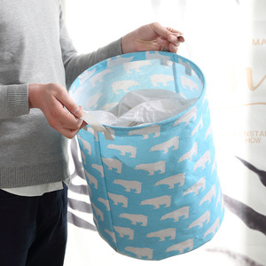 <b>Large</b> foldable portable laundry <b>basket</b>/<b>storage</b> <b>basket</b>, made of fabric, suitable for bathroom use. - Product Image 4