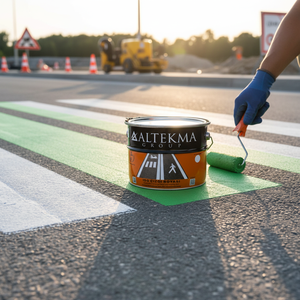 Peinture de marquage routier verte miniature 5 kg, peinture pour bandes plastiques - Product Image 3
