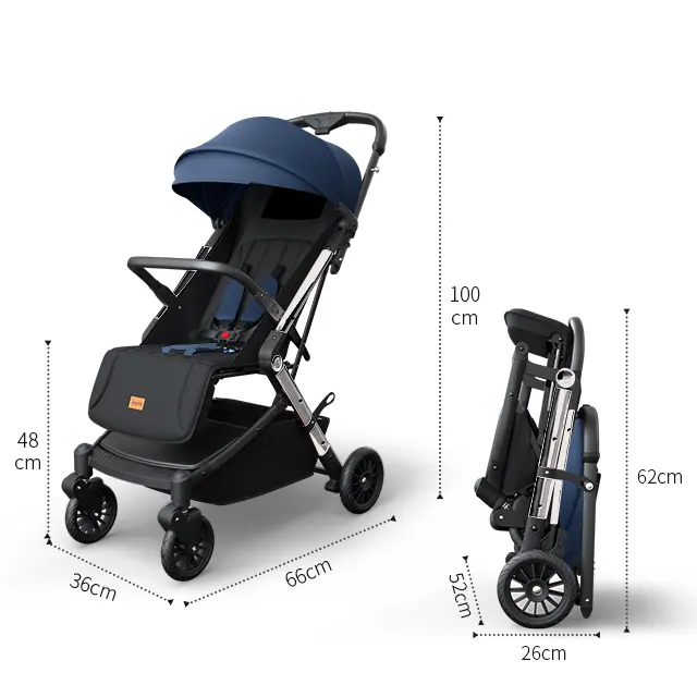 2 in 1 Baby Stroller Easy Folding Lightweight Magic Baby Stroller for Traveling