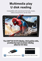 Lecteur MP5 portable pour voiture Linux F133 9 pouces avec aide au recul, CarPlay sans fil, Android Auto, écran IPS HD, Bluetooth, FM, USB, lecteur multimédia de rechange