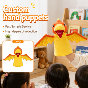 Marionnette en peluche GOTS personnalisable, jouet pterosaure en peluche, cadeau personnalisé, dinosaure en peluche mignon et délicat, animal bio pour amis - Product Image 1