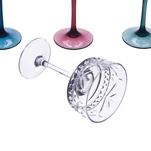 Luxe Acryl Tritan Onbreekbaar Lange Steel Bekers Nieuw Voor Kristallen Wijnglazen 10Oz Capaciteit Voor Feesten - Product Image 5