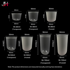 Food Grade Disposable <strong>Plastic</strong> <strong>Cups</strong> U Shaped Smoothie Milk Tea Coffee <strong>Plastic</strong> <strong>Drink</strong> Frosted <strong>Cups</strong> for Takeaway - Product Image 5