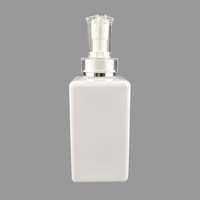 Bouteille en plastique carrée PET de 300 ml, 400 ml, 500 ml, flacon de shampooing, gel douche, détergent à lessive de qualité supérieure