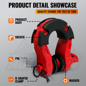 汽车人热卖8t美国型弓钩环定制越野重型挂接装置拖车钩环 - Product Image 4