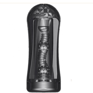 Tazza di masturbazione nera trasparente per uomo massaggio alla fica masturbatore maschile Solo <span class=keywords><strong>Play</strong></span> stimolazione figa Stroker prodotti per adulti per uomo - Product Image 5