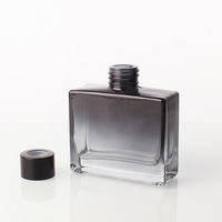 Bouteille vide carrée pour huile aromatique avec bâtonnets diffuseurs, désodorisant, parfum, flacon diffuseur en verre 50ml 100ml 200ml