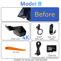 Holroadx Caméra embarquée 4K double objectif pour Ford Bronco Sport/Bronco/Bronco Raptor 2021 – Enregistreur vidéo alimenté par la boîte à fusibles
