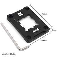 Thermalright ASF-Black AM5 Cadre de contact complet en aluminium pour CPU V2, cadre correcteur anti-flexion