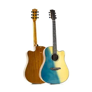 Wholesale Musical Instrument Guitar Beginner 41 Inch Gloss Classical Electric Box Flat Acoustic Guitar