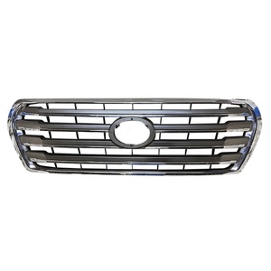 Maictop กระจังตกแต่งด้านหน้ารถยนต์, กระจังหน้าสำหรับ Land Cruiser กระจัง LC200 FJ200 <span class=keywords><strong>2012</strong></span>ครึ่งสีเงินครึ่งโครเมียม - Product Image 2