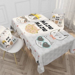 Tovaglia in Poliestere Impermeabile Serie Animali Cartoon, Rettangolare per Uso Domestico, Ristorante, <span class=keywords><strong>Tavolo</strong></span> da Caffè - Product Image 4