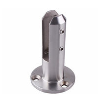 Support de balustrade conique en verre double spécification anti-sel pour station balnéaire, en acier inoxydable résistant à la rouille, pour clôture extérieure de paysage côtier