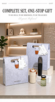 Ensemble cadeau d'accessoires de voiture de luxe personnalisés : Mug de voyage en papier, Aspirateur portable sans fil, Diffuseur d'air frais, Écran