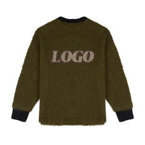 2025 à 2026 personnalisé OEM/ODM tricot Jacquard personnalisé <span class=keywords><strong>Mohair</strong></span> tricots pull pull surdimensionné grande taille pull pour hommes - Product Image 2