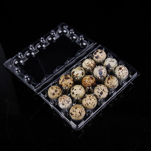 Wholesale Brand-new PET Disposable <strong>Egg</strong> Tray 15 Grid Quail <strong>Eggs</strong> Packaging <strong>Box</strong> Multiple Models extra Thick - Product Image 1