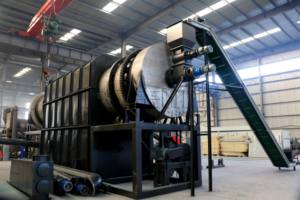 Four de carbonisation continue pour la coque de noix de bétel, traitement de la biomasse écologique, charbon de bois, machines commerciales - Product Image 6