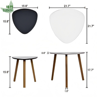 Meubles de Maison Table Basse en Bambou MDF Style Moderne pour Décoration de Maison ou de Salon