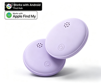 Traceur intelligent OEM double système BLE anti-perte, avec batterie remplaçable, compatible Apple Find My et Google Find Hub