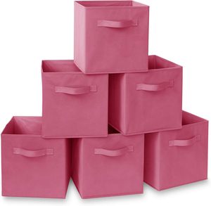 Cubo de tela no tejida para armario, dormitorio, juguetes, ropa, almacenamiento en el hogar, contenedor de tela plegable, caja organizadora - Product Image 4