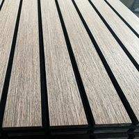 Panneau acoustique en bois rainuré perforé, panneau absorbant le son en MDF, ignifuge, pour salle de réunion, auditorium