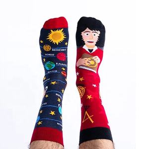 Nouveauté chaussettes mode équipage chaussettes dessin animé barbier outils <span class=keywords><strong>pompier</strong></span> motif hommes Profession chaussettes - Product Image 4